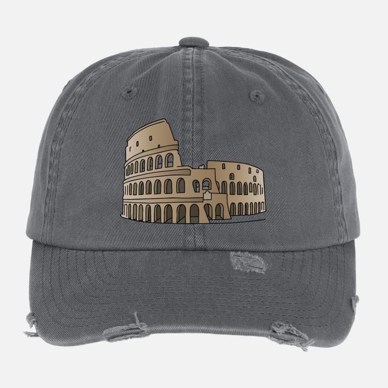 Colisée Rome c Casquette vintage effet usé Flexfit