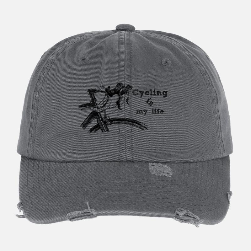 Cycling Casquette vintage effet usé Flexfit