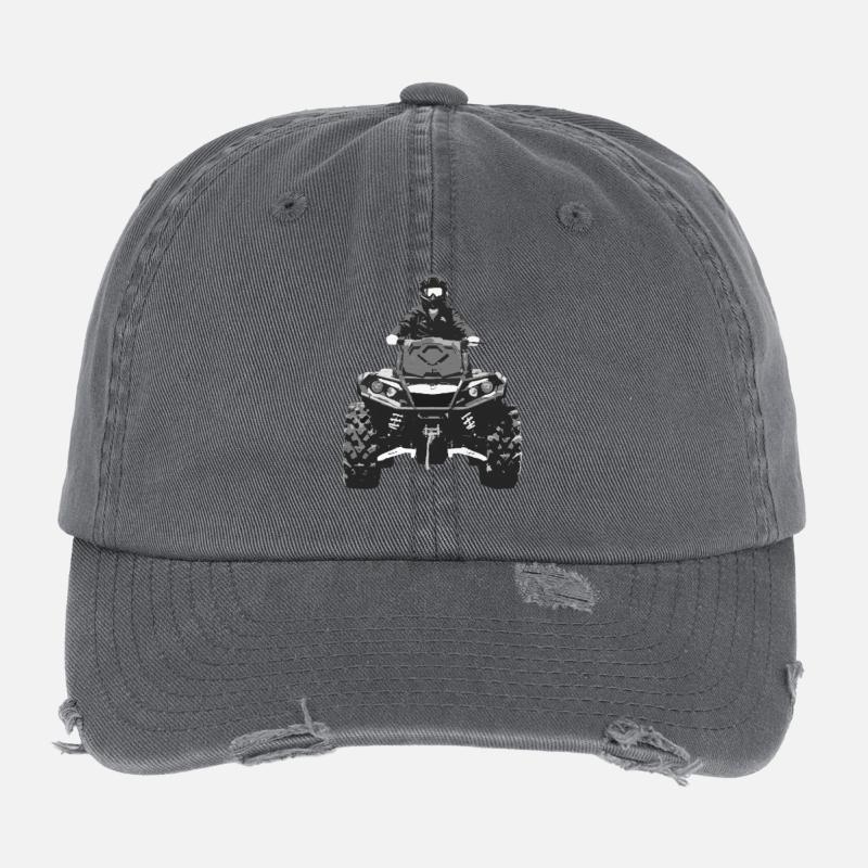 Quad 4x4 Flexfit Vintage Destroyed Cap