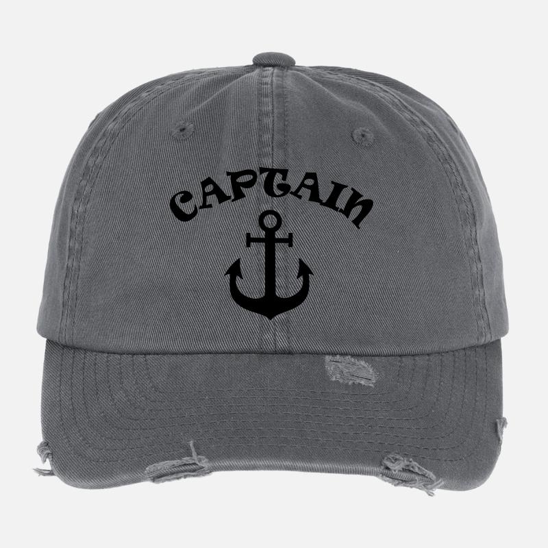 captain Flexfit Vintage Destroyed Cap