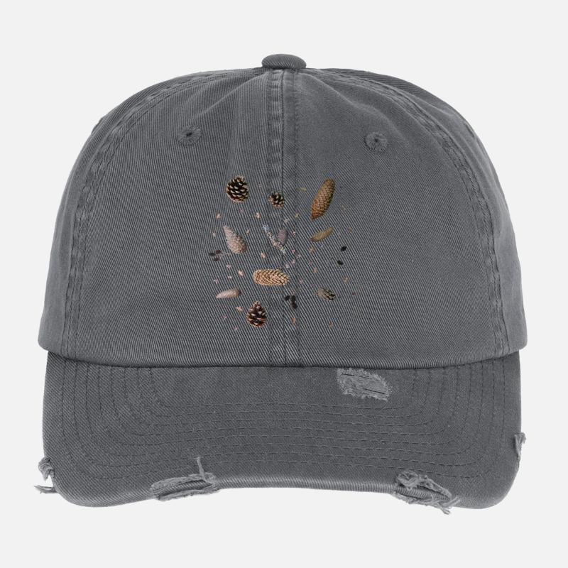 Cônes, botanique Casquette vintage effet usé Flexfit