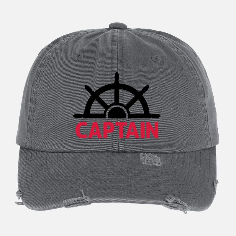 captain Flexfit Vintage Destroyed Cap