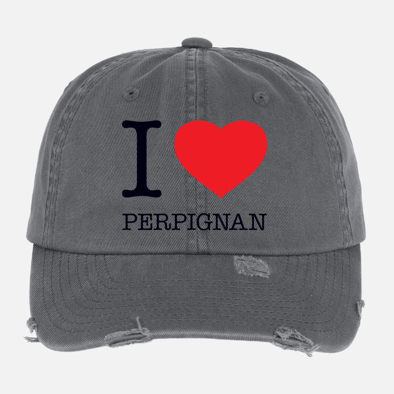 J’ADORE PERPIGNAN Casquette vintage effet usé Flexfit