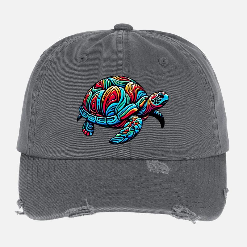 Sea turtle Flexfit Vintage Destroyed Cap