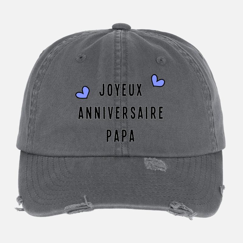 HAPPY BIRTHDAY DAD Flexfit Vintage Destroyed Cap