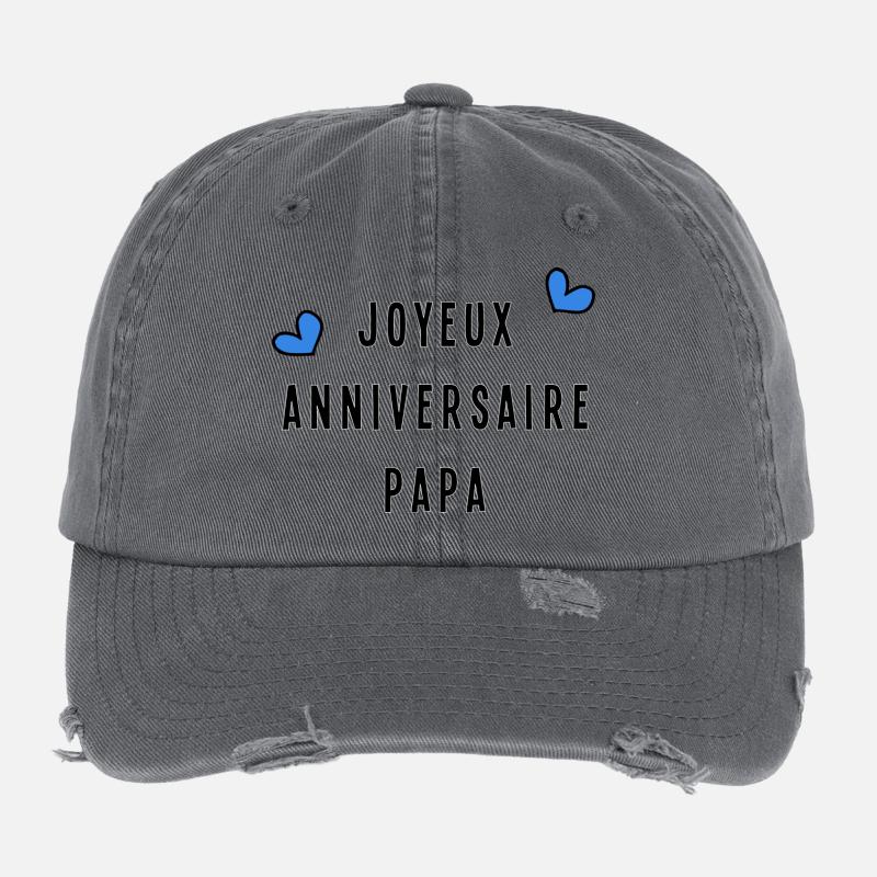 HAPPY BIRTHDAY DAD Flexfit Vintage Destroyed Cap