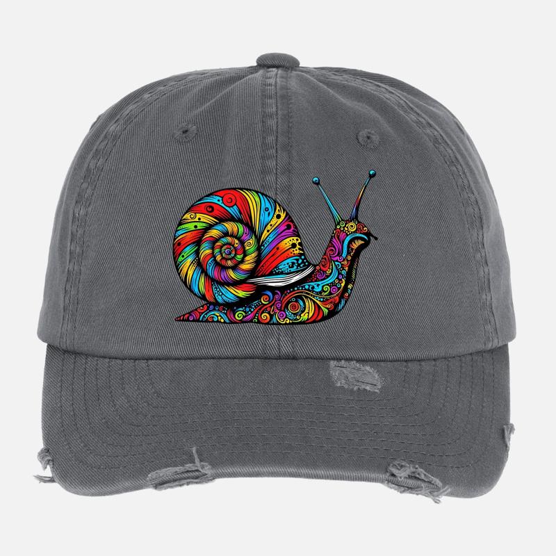 Snail Flexfit Vintage Destroyed Cap