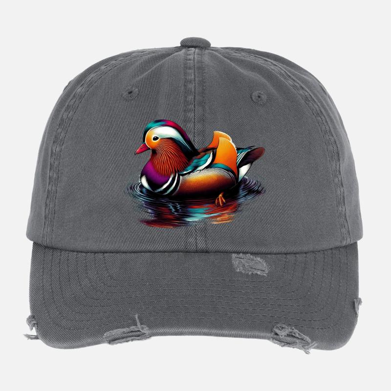 Mandarin duck Flexfit Vintage Destroyed Cap