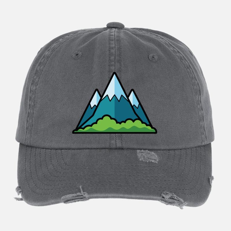 Mountains Flexfit Vintage Destroyed Cap