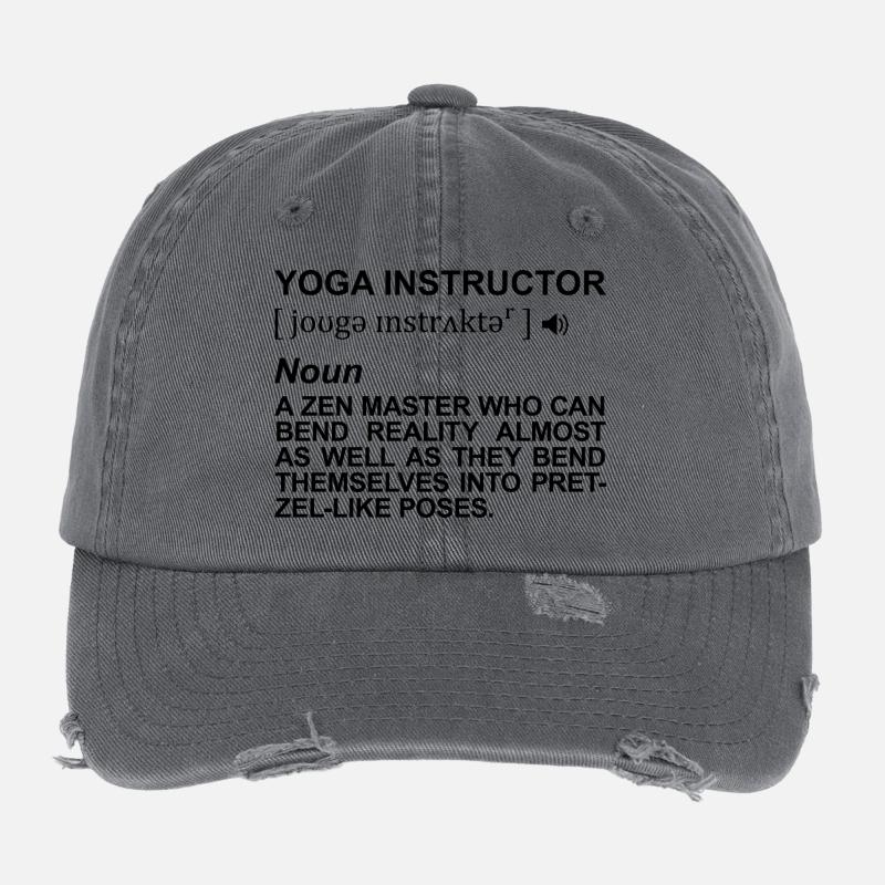 Yogalehrer Bedeutung Flexfit Vintage Destroyed Cap