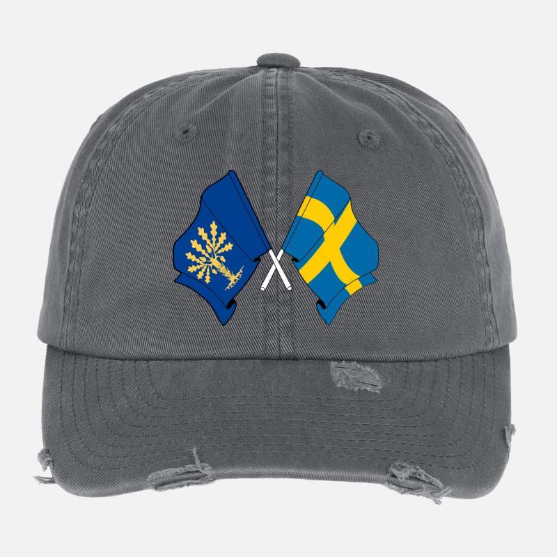 Blekinge & Sweden – One identity Flexfit Vintage Destroyed Cap