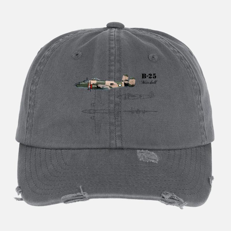 Le B-25 Casquette vintage effet usé Flexfit