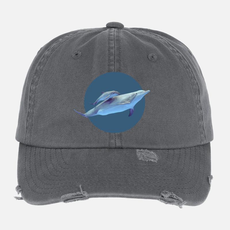 Dolphin Flexfit Vintage Destroyed Cap