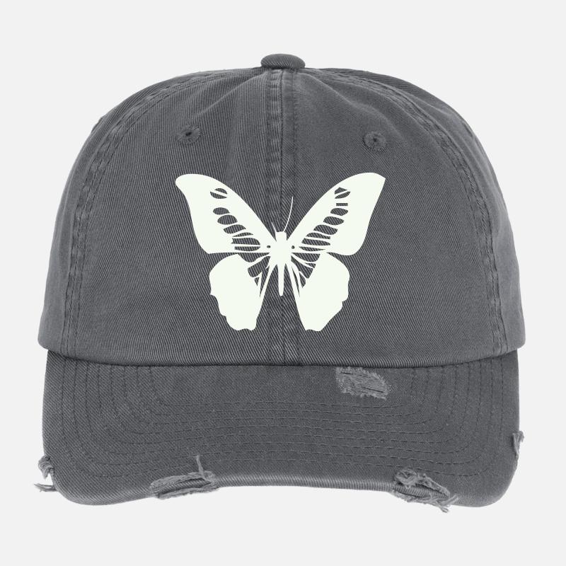 papillon Casquette vintage effet usé Flexfit