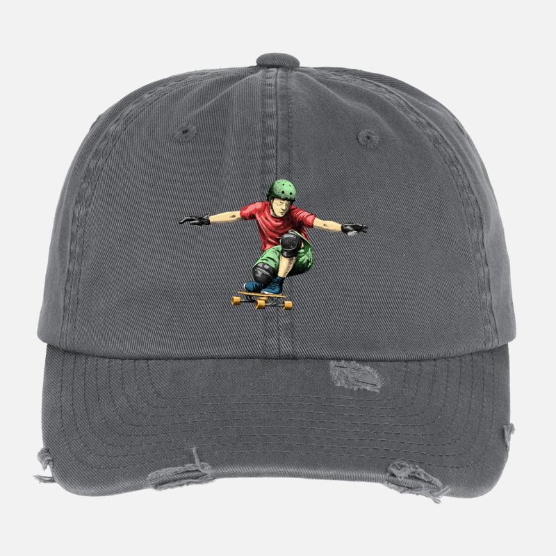 Skateboarding Flexfit Vintage Destroyed Cap
