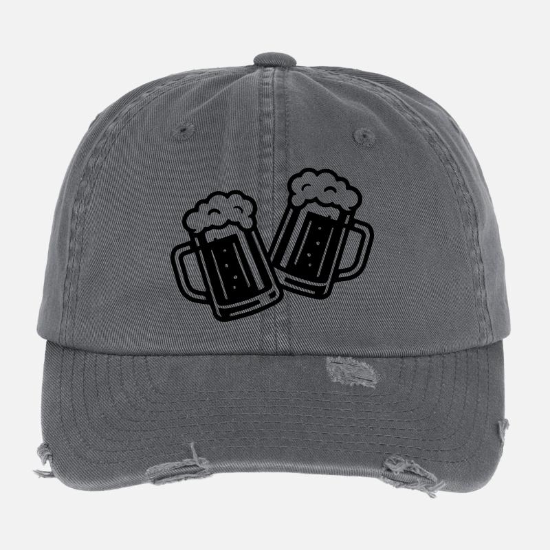 Bier Prost Bierkrug Flexfit Vintage Destroyed Cap