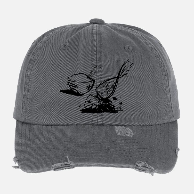Fish and rice Flexfit Vintage Destroyed Cap