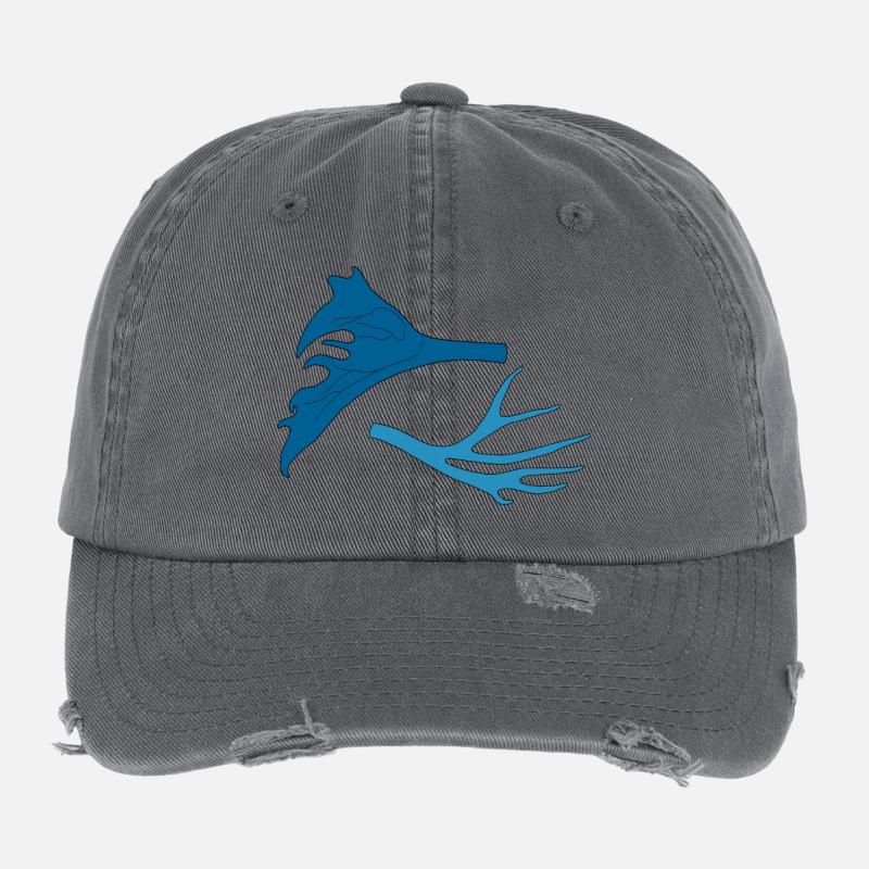 Bois de cerf Casquette vintage effet usé Flexfit