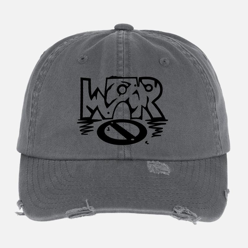 WAR / (No) war Flexfit Vintage Destroyed Cap