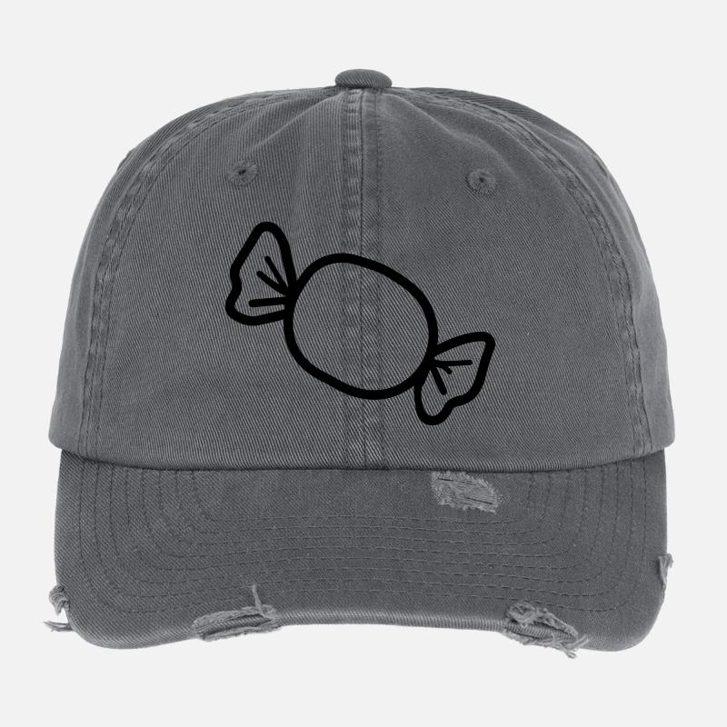 Süßigkeiten Flexfit Vintage Destroyed Cap
