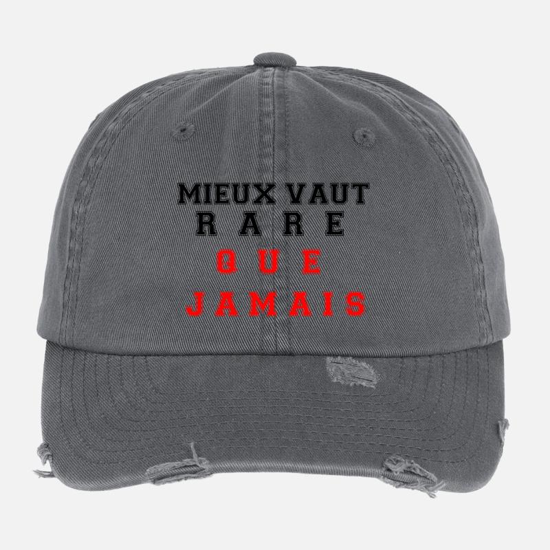 Better rare than never Flexfit Vintage Destroyed Cap