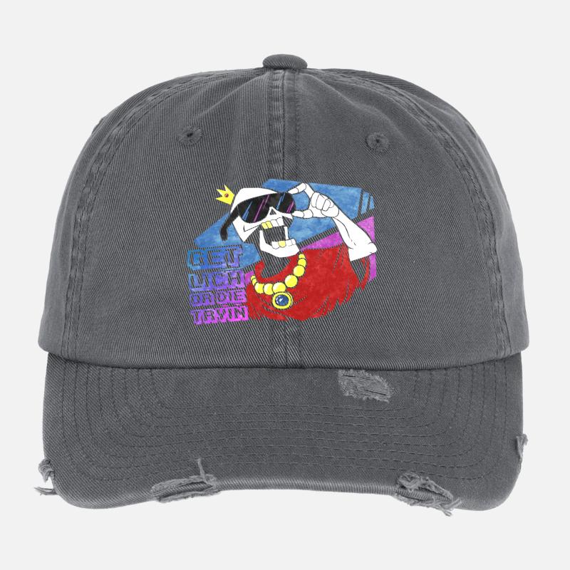 Get Lich V1 Flexfit Vintage Destroyed Cap