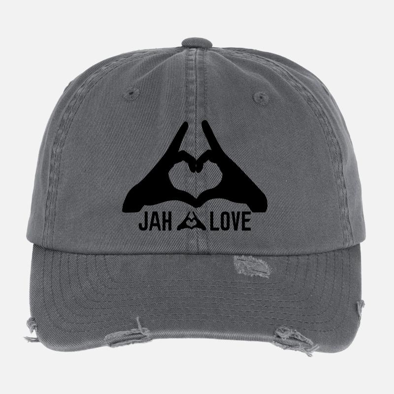 Jah Love Flexfit Vintage Destroyed Cap