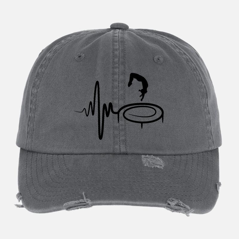 Trampolining child Flexfit Vintage Destroyed Cap