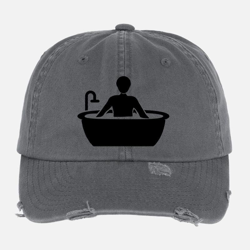 Bathing Bathtub Flexfit Vintage Destroyed Cap
