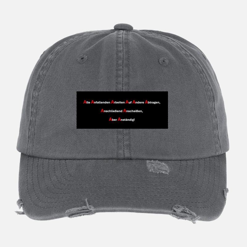 10 A's der Arbeit Flexfit Vintage Destroyed Cap