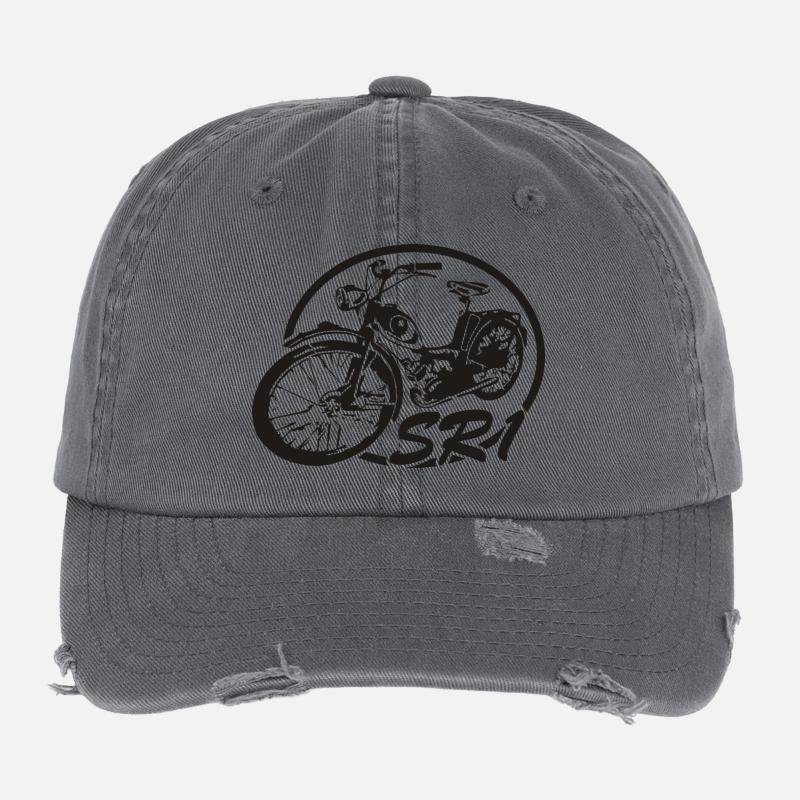Simson SR1 schräg Flexfit Vintage Destroyed Cap