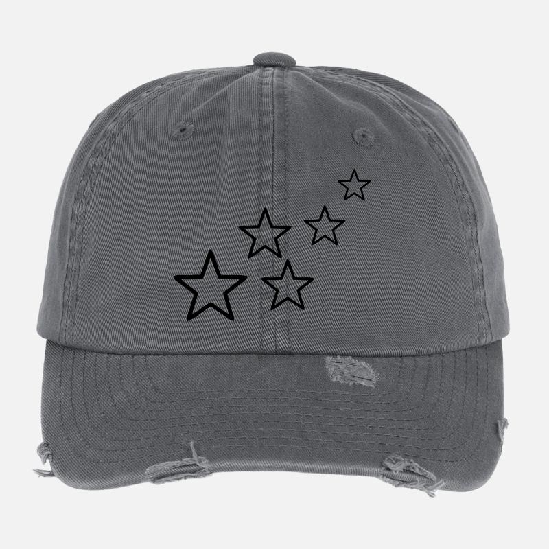 stars Flexfit Vintage Destroyed Cap