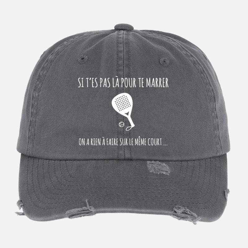 Si t'es pas là pour te marrer ... Casquette vintage effet usé Flexfit