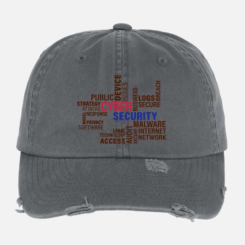 Cyber Security Flexfit Vintage Destroyed Cap