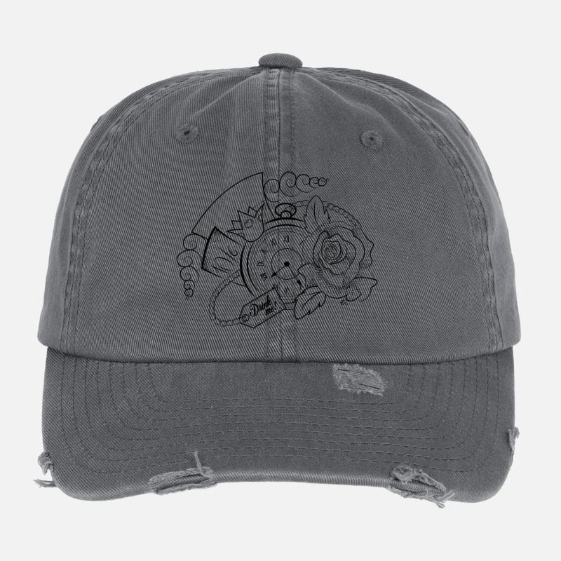 La pays des merveilles Casquette vintage effet usé Flexfit