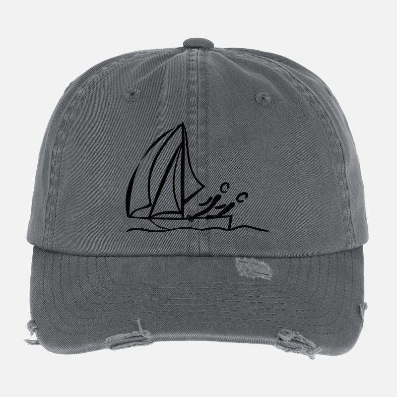 Sailing dinghy Flexfit Vintage Destroyed Cap