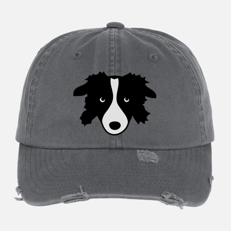Border Collie Flexfit Vintage Destroyed Cap