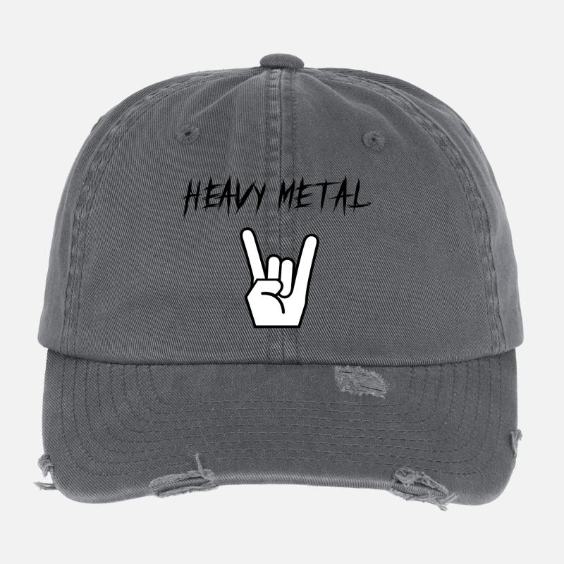 Heavy Metal Rock Flexfit Vintage Destroyed Cap