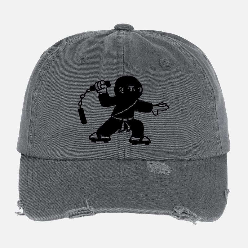 ninja Flexfit Vintage Destroyed Cap