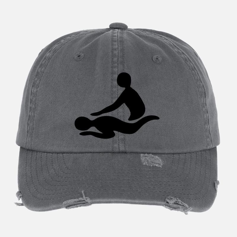 massage Flexfit Vintage Destroyed Cap