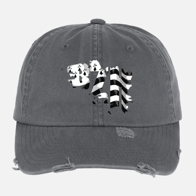 BZH Casquette vintage effet usé Flexfit