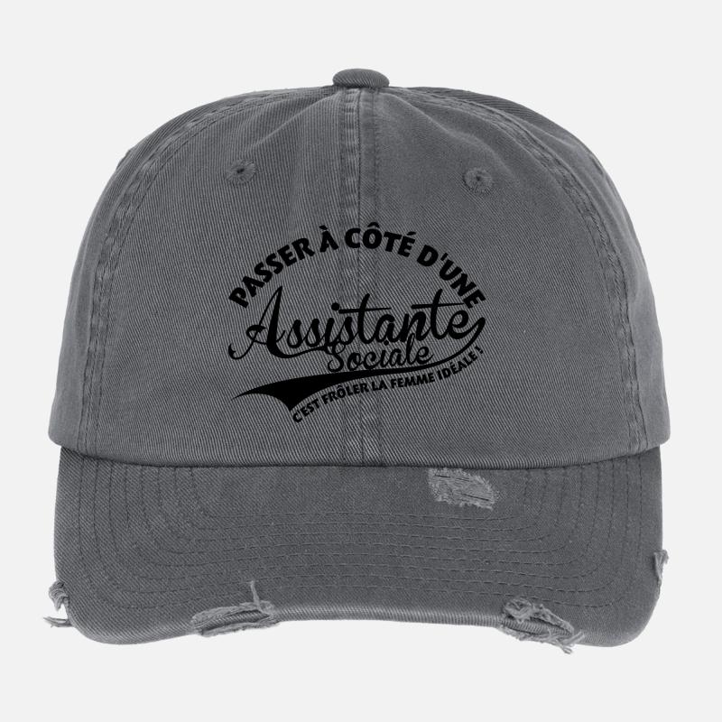 Assistante Sociale Femme Idéale Casquette vintage effet usé Flexfit