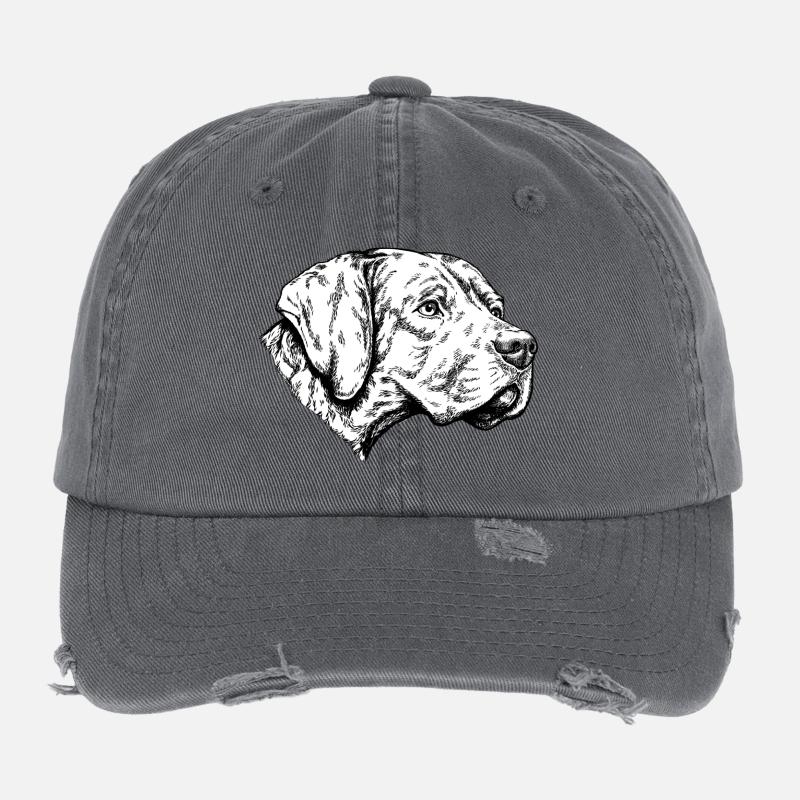 Braque du Bourbonnais Portrait Casquette vintage effet usé Flexfit
