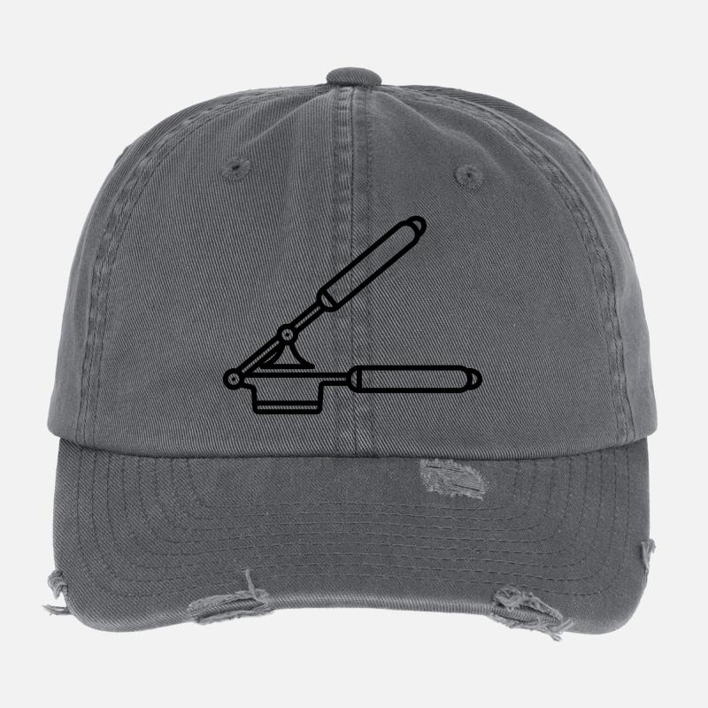  Knoblauch Presse oder Spätzle Presse Flexfit Vintage Destroyed Cap