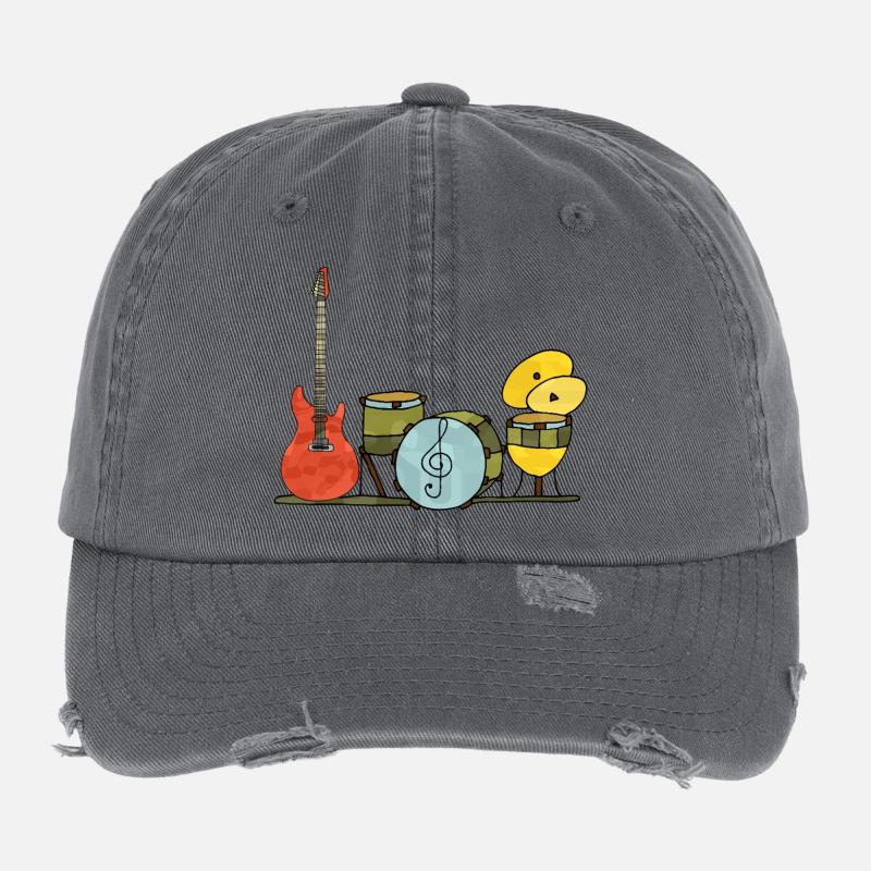 Musical instruments Flexfit Vintage Destroyed Cap