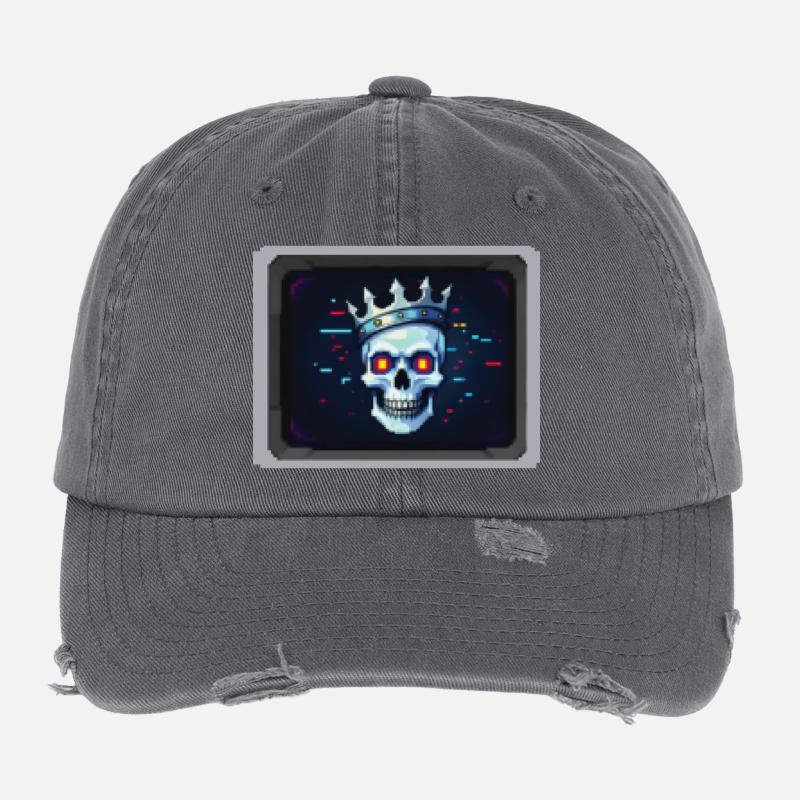 PIXEL PIRATE - geek & scifi Flexfit Vintage Destroyed Cap