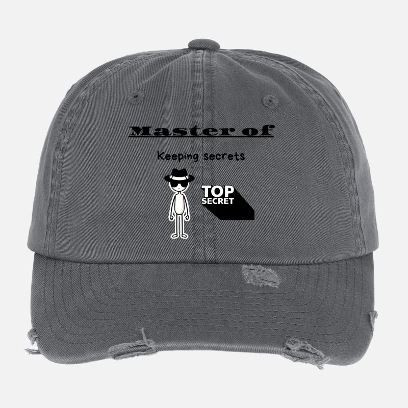Maître de la garde des secrets Casquette vintage effet usé Flexfit