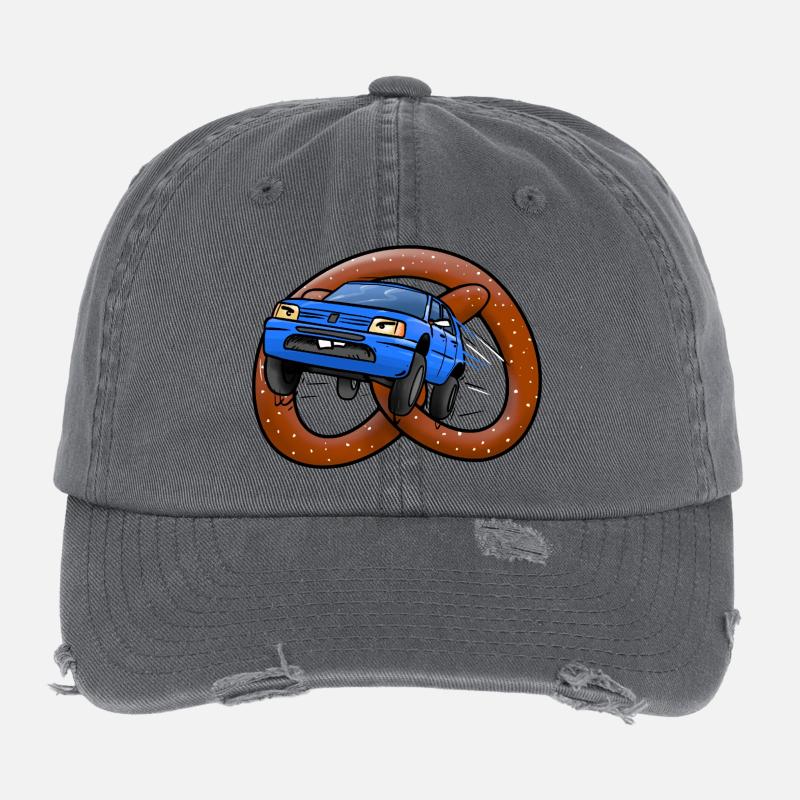 Brezeln auf Rädern Flexfit Vintage Destroyed Cap