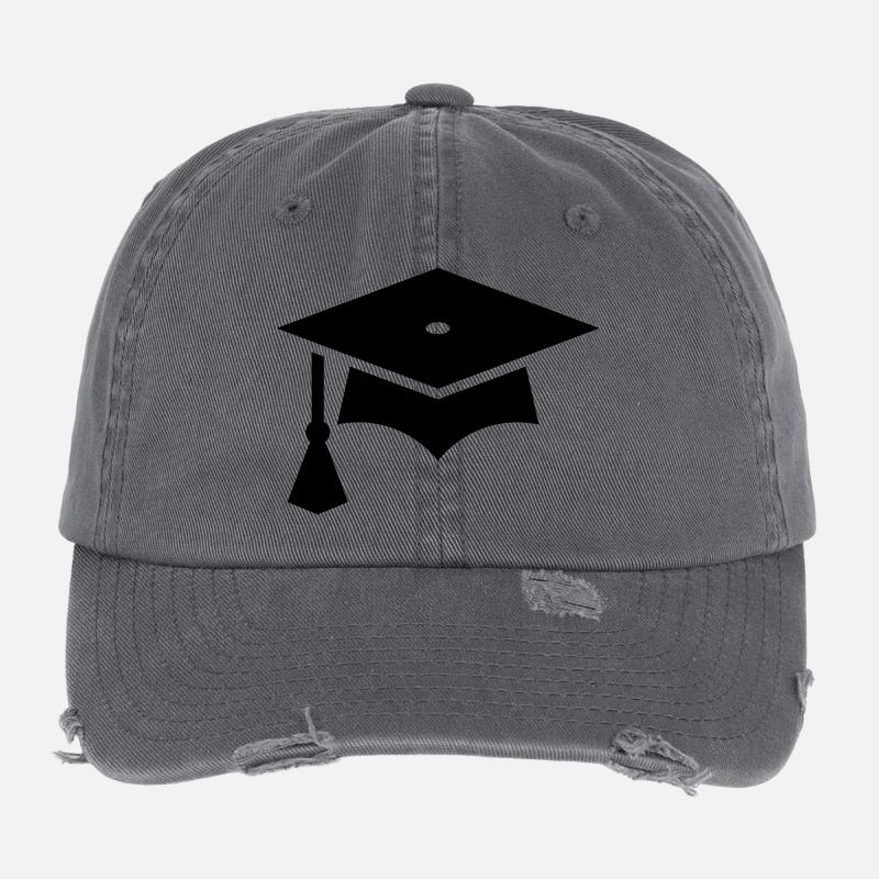 Abi, graduation cap, college hat, graduation Flexfit Vintage Destroyed Cap