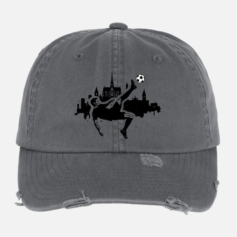 Fußball Fallrückzieher Köln Flexfit Vintage Destroyed Cap